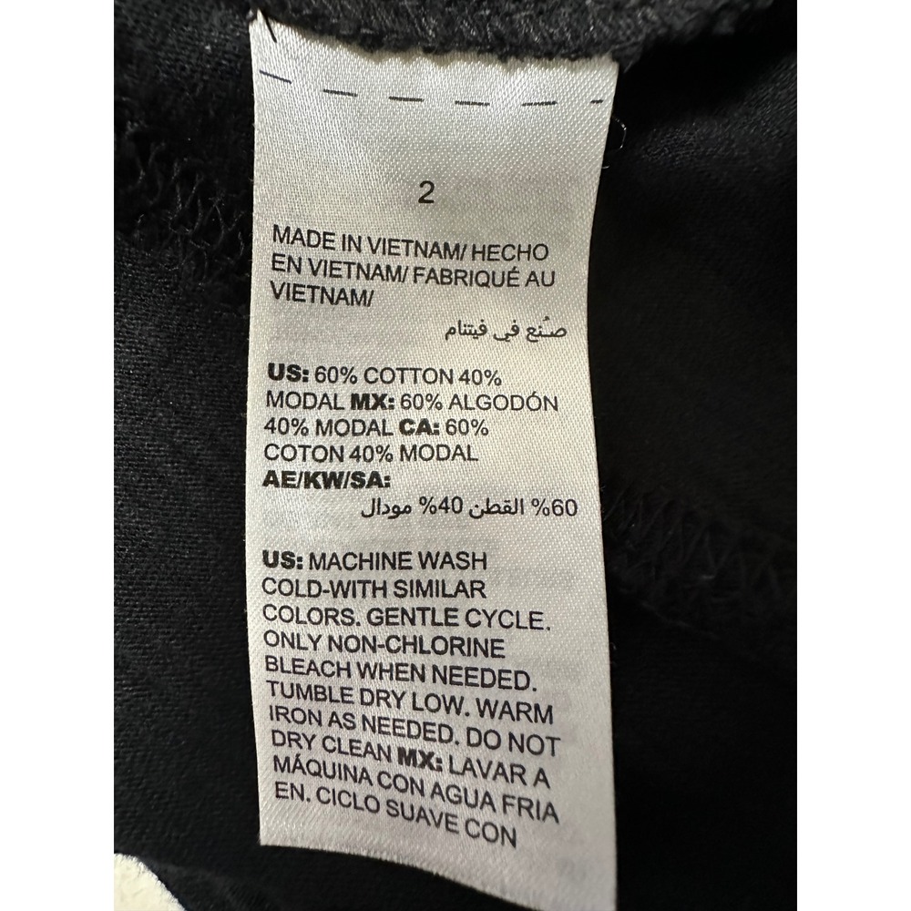 Chicos Open Cardigan Black Large Ultimate Tee Open‎ Front Slub Knit Pockets - Picture 6 of 10